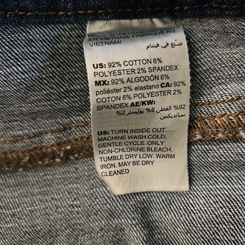 Chico's Jeans Womens Size 16 Blue So Slimming Girlfriend Slim Leg Crop - Picture 7 of 7